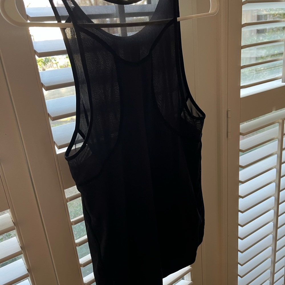 Black Lululemon Razorback Tank